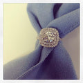 Luxury Round Pave Cubic Zirconia Engagement Ring For Women, European Jewelry view 3