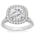 Luxury Round Pave Cubic Zirconia Engagement Ring For Women, European Jewelry view 6
