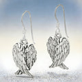 Fashion Heart Angel Wings Drop Earrings For Women, European American Angel Wing Dangle Earrings view 2