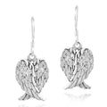 Fashion Heart Angel Wings Drop Earrings For Women, European American Angel Wing Dangle Earrings view 5