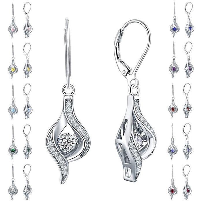 Summer Fashion Heart Design Drop Earrings For Women Premium Multicolor Pendant Ear Jewelry