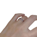Korean Zircon Pearl Layered Open Ring For Women view 5