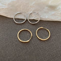 Korean Dongdaemun Minimalist Round Metal Ear Cuff Earrings, Trendy Style Everyday Jewelry view 1