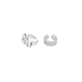 Silver Snowflake Skirt Edge Open Ring For Women Niche Light Luxury Index Finger Jewelry view 5