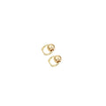 Korean Minimalist Alloy Small Ball Hoop Ear Cuff, Elegant Gold Silver Versatile Women's Earrings view 5