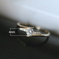 Japanese Korean Style Twisted Cross Wrap Cubic Zirconia Ring For Women Trendy Index Finger Jewelry view 5