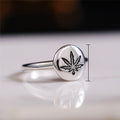 Light Luxury Gold Maple Leaf Seal Ring For Women Niche Design Index Finger Jewelry Accessory view 5