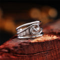 Minimalist Geometric Wave Ring For Women, Smooth Statement Index Finger Fashion Jewelry view 2