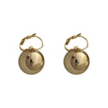 Minimalist Alloy Round Bead Drop Earrings Korean Geometric Metal Hook Dangle Jewelry For Women view 5