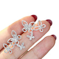 Fashion Hollow Butterfly Stud Earrings For Women Elegant Street Style Jewelry Direct view 5