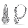 Eight Hearts Eight Arrows Round Full Zircon Earrings White Gold Plated Drop Ear Jewelry view 4