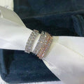 Fashion Single Row Zircon Ring For Women, Minimalist Stackable Couple Band And Pinky Ring view 4