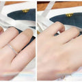 Fashion Single Row Zircon Ring For Women, Minimalist Stackable Couple Band And Pinky Ring view 2