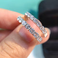 Fashion Single Row Zircon Ring For Women, Minimalist Stackable Couple Band And Pinky Ring view 1