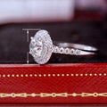 Fashion Full Pave Zircon Round Cut Engagement Ring For Women, European Bridal Wedding Band view 5