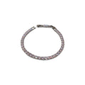 Korean Style Copper Bangle With Square Zircon Minimalist Fashion Design For Women view 5