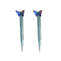 Alloy Butterfly Long Tassel Drop Earrings, European American Fashion Statement Stud Earrings view 5
