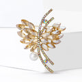 Alloy Crystal Brooch For Women's Coats And Suits view 2