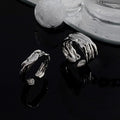 Irregular Geometric Baroque Open Ring Set For Women view 4