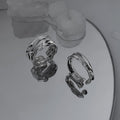 Irregular Geometric Baroque Open Ring Set For Women view 2
