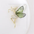 Alloy Zircon Butterfly Fairy Brooch For Elegant Garment Decoration view 5