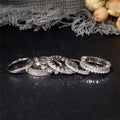 Light Luxury Full Eternity Zircon Women's Ring White Gold Plated Versatile Finger Ring view 4