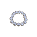 French Vintage Minimalist Pearl Elastic Bangle, Light Luxury Geometric Circle Bracelet view 5