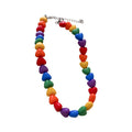 Candy Color Acrylic Heart Pendant Necklace Korean Minimalist Fashion Collarbone Choker view 5