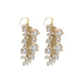 French Vintage Pearl Tassel Drop Earrings Irregular Geometric Ear Hook Fashion Jewelry For Women view 5