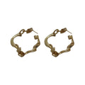 Alloy Striped Twisted Geometric Hoop Earrings Baroque Irregular European Style Fashion Jewelry view 5