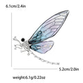 Luxury Copper Zircon Dragonfly Brooch For Women's Suit Cardigan view 4