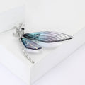 Luxury Copper Zircon Dragonfly Brooch For Women's Suit Cardigan view 3