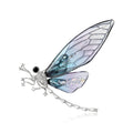Luxury Copper Zircon Dragonfly Brooch For Women's Suit Cardigan view 5