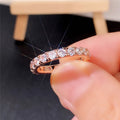 Direct European Korean Fashion Full Eternity Round Zircon Band Ring For Women, Dropshipping view 3