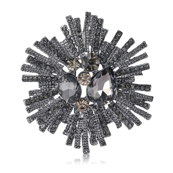 Alloy Rhinestone Baroque Brooch Pin For Suits And Apparel