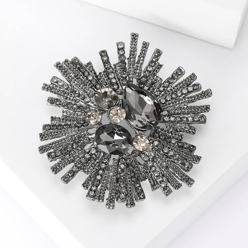 Alloy Rhinestone Baroque Brooch Pin For Suits And Apparel