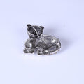 Alloy Rhinestone Tiger Brooch Pin For Animal Apparel Accessories view 4