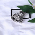 Alloy Rhinestone Tiger Brooch Pin For Animal Apparel Accessories view 3