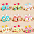Sterling Silver Needle Cute Cartoon Kawaii Stud Earrings Fresh Girly Youthful Ear Jewelry view 1
