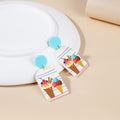 Sterling Silver Needle Cute Cartoon Kawaii Stud Earrings Fresh Girly Youthful Ear Jewelry view 3