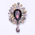 Alloy Crystal Glass Tassel Brooch For Elegant Clothing Accessories view 6