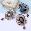 Alloy Crystal Glass Tassel Brooch For Elegant Clothing Accessories view 2