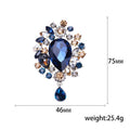 Alloy Crystal Glass Tassel Brooch For Elegant Clothing Accessories view 5