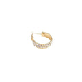 Elegant Luxury C-Shaped Full Rhinestone Alloy Hoop Ear Cuffs For Women Sweet Fashion Earrings view 5