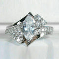 Creative Marquise Zircon Ring For Women, New Fashion Export Jewelry Accessory Supply view 2