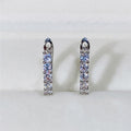 Minimalist Straight Row Cubic Zirconia Ear Cuff Hoop Earrings Fresh Literary Gift Jewelry For Women view 4