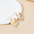 Kawaii Cartoon Cat Enamel Alloy Drop Dangle Earrings For Women Girls Cute Tassel Pendant Earrings view 4