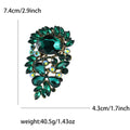 Alloy Rhinestone Glass Brooch For Womens Suits Coats And Shawls view 4