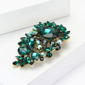 Alloy Rhinestone Glass Brooch For Womens Suits Coats And Shawls view 3