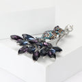 Alloy Rhinestone Mermaid Brooch Vintage Women Suit Lapel Pin view 3